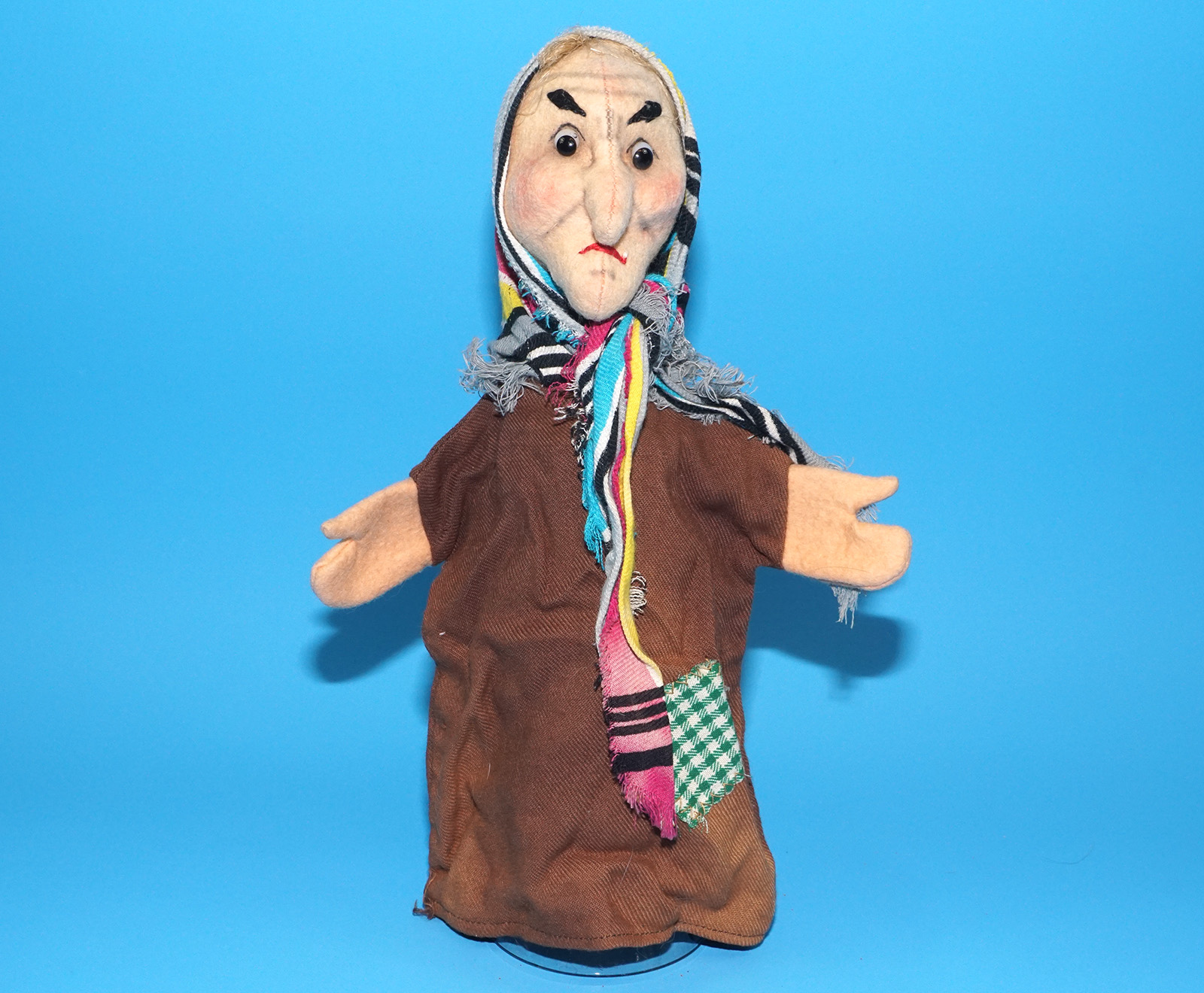 PUNCH & JUDY VINTAGE HAND PUPPET WITCH HEXE 1960s KERSA GERMANY - Image 3