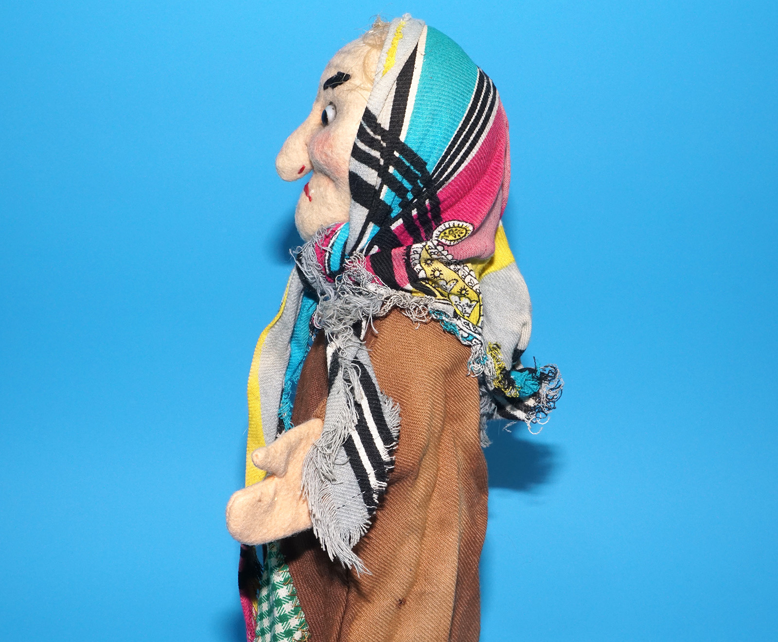 PUNCH & JUDY VINTAGE HAND PUPPET WITCH HEXE 1960s KERSA GERMANY - Image 6