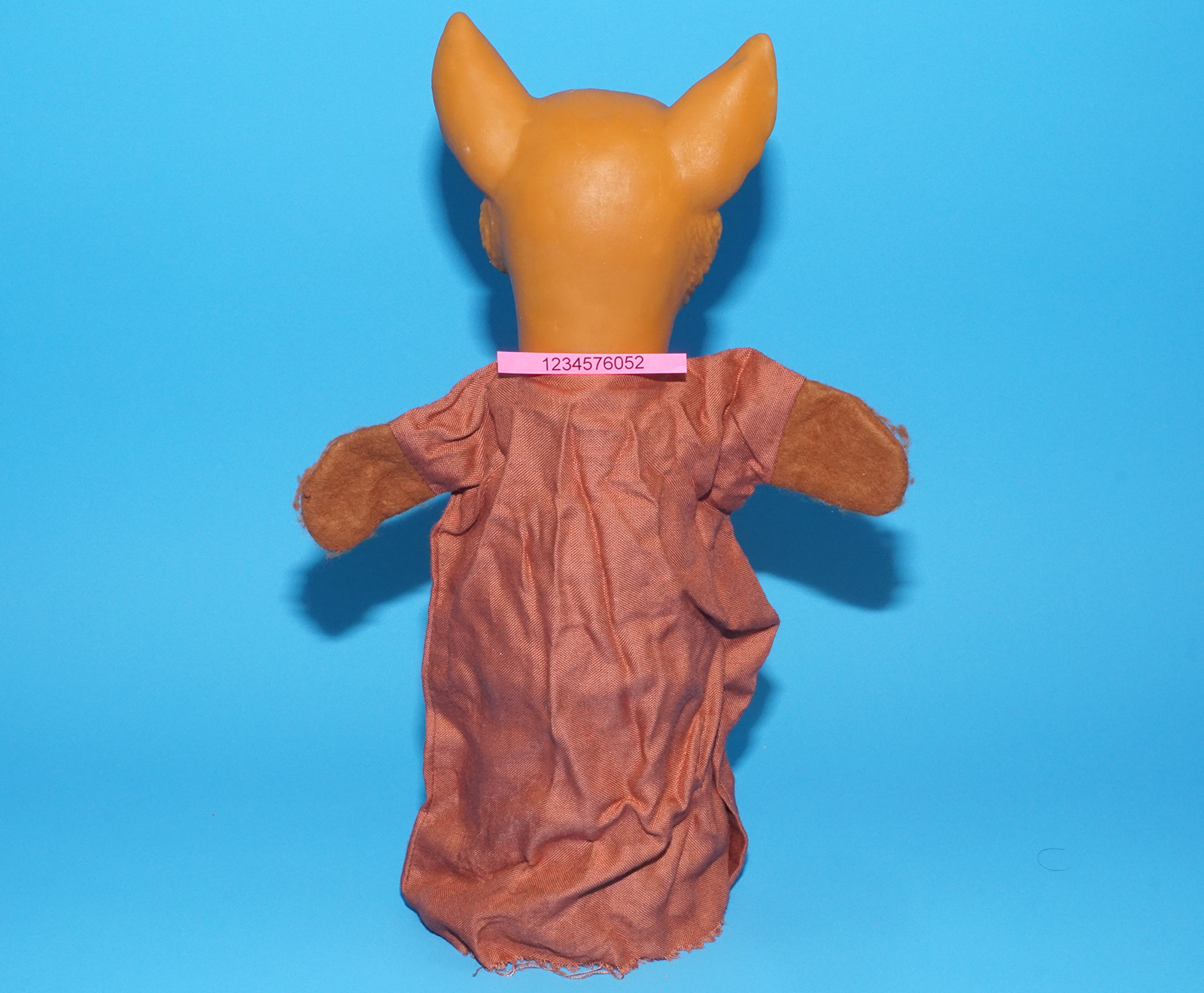 PUNCH & JUDY VINTAGE HAND PUPPET BIG BAD WOLF 1970s GERMANY RUBBER SOFT VINYL HEAD - Image 6