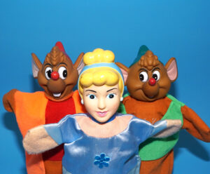 DISNEY HAND PUPPET LOT CINDERELLA GUS-GUS JAQUE 2004 ALBERT HEIJN PROMO HOLLAND