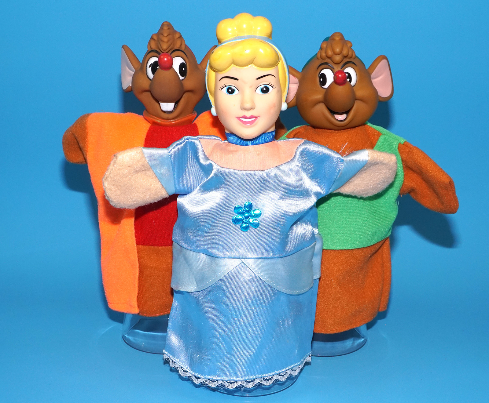 DISNEY HAND PUPPET LOT CINDERELLA GUS-GUS JAQUE 2004 ALBERT HEIJN PROMO HOLLAND - Image 3