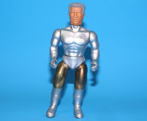 MOTU KO POWER PRO HERO SILVER SUIT 6″ ACTION FIGURE 1990 CHINA X-MEN BOOTLEG READ