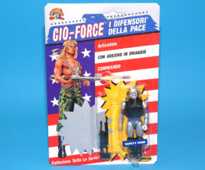 US U.S. FORCES SAFETY ZONE MOC MOSC EURO GIO-FORCE CARD 1989 REMCO TOYS GI JOE KO A-TEAM