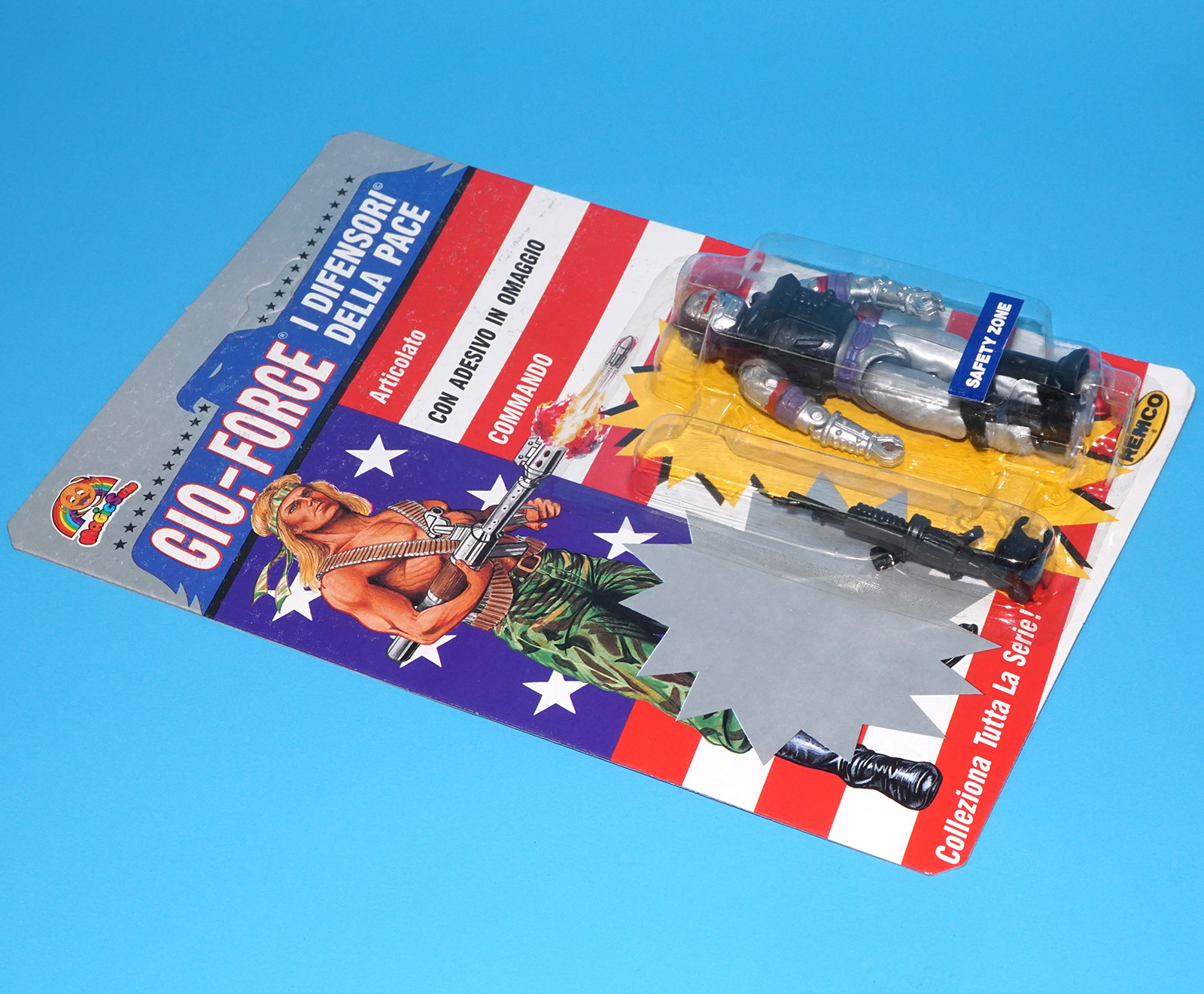 US U.S. FORCES SAFETY ZONE MOC MOSC EURO GIO-FORCE CARD 1989 REMCO TOYS GI JOE KO A-TEAM - Image 3