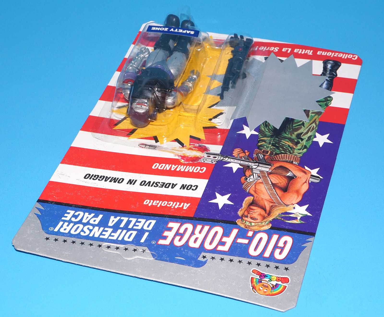 US U.S. FORCES SAFETY ZONE MOC MOSC EURO GIO-FORCE CARD 1989 REMCO TOYS GI JOE KO A-TEAM - Image 4