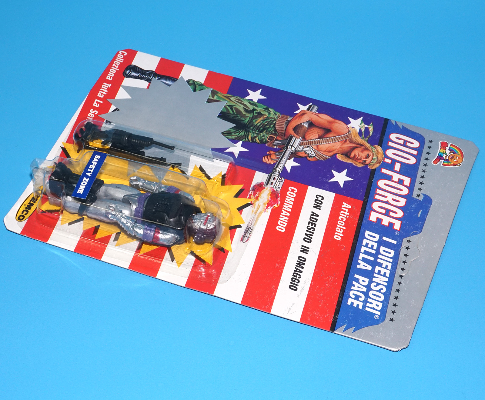 US U.S. FORCES SAFETY ZONE MOC MOSC EURO GIO-FORCE CARD 1989 REMCO TOYS GI JOE KO A-TEAM - Image 5