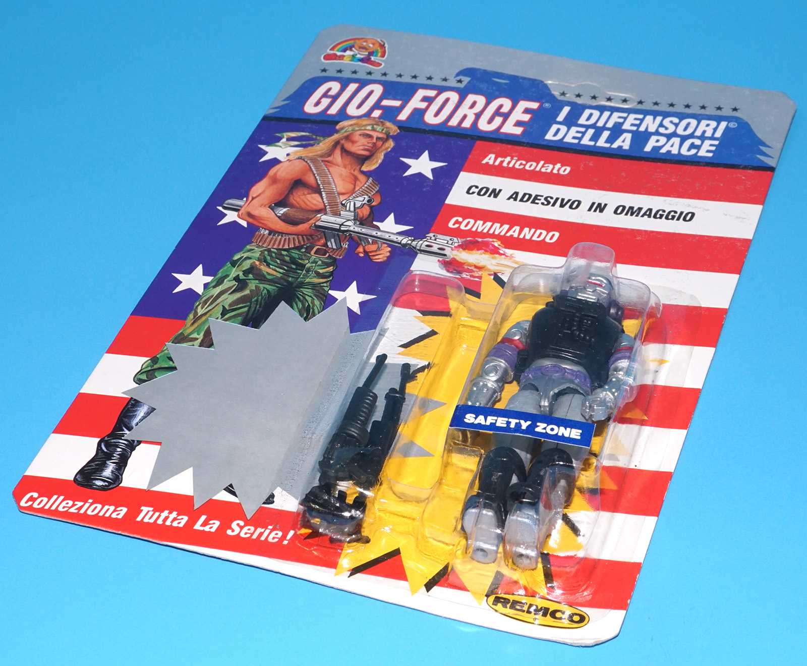 US U.S. FORCES SAFETY ZONE MOC MOSC EURO GIO-FORCE CARD 1989 REMCO TOYS GI JOE KO A-TEAM - Image 6