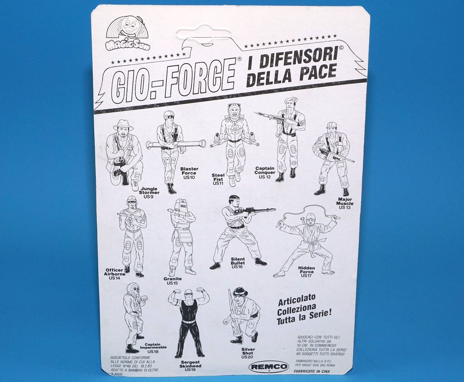 US U.S. FORCES SAFETY ZONE MOC MOSC EURO GIO-FORCE CARD 1989 REMCO TOYS GI JOE KO A-TEAM - Image 7