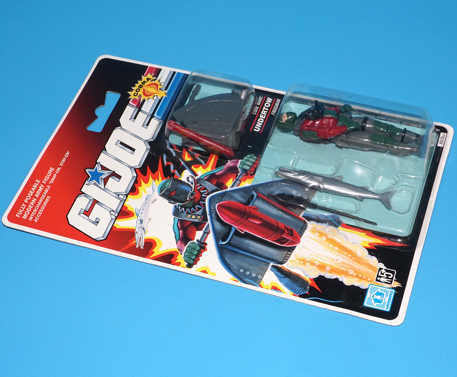 1990 GI JOE UNDERTOW v1 MOC MOSC EURO UK CARD 1991 HASBRO - Image 3