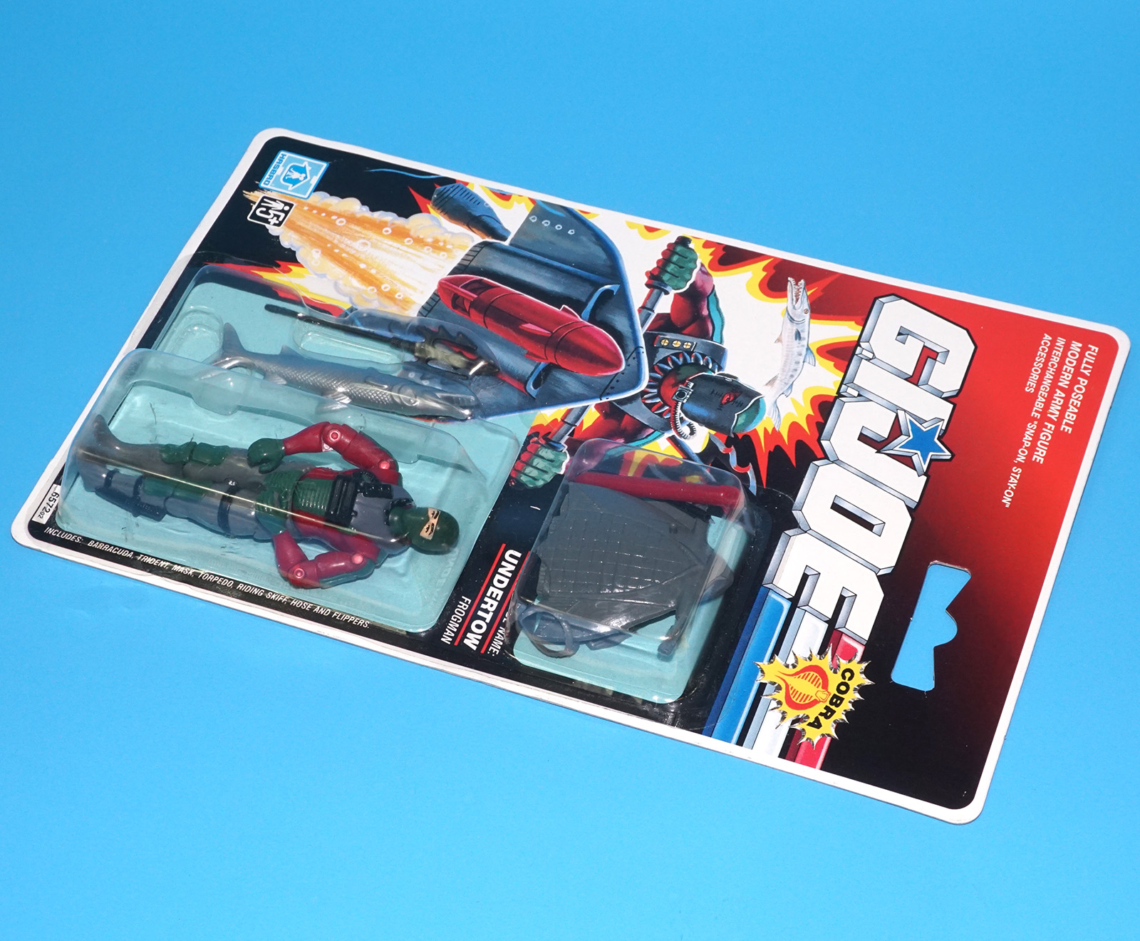 1990 GI JOE UNDERTOW v1 MOC MOSC EURO UK CARD 1991 HASBRO - Image 5