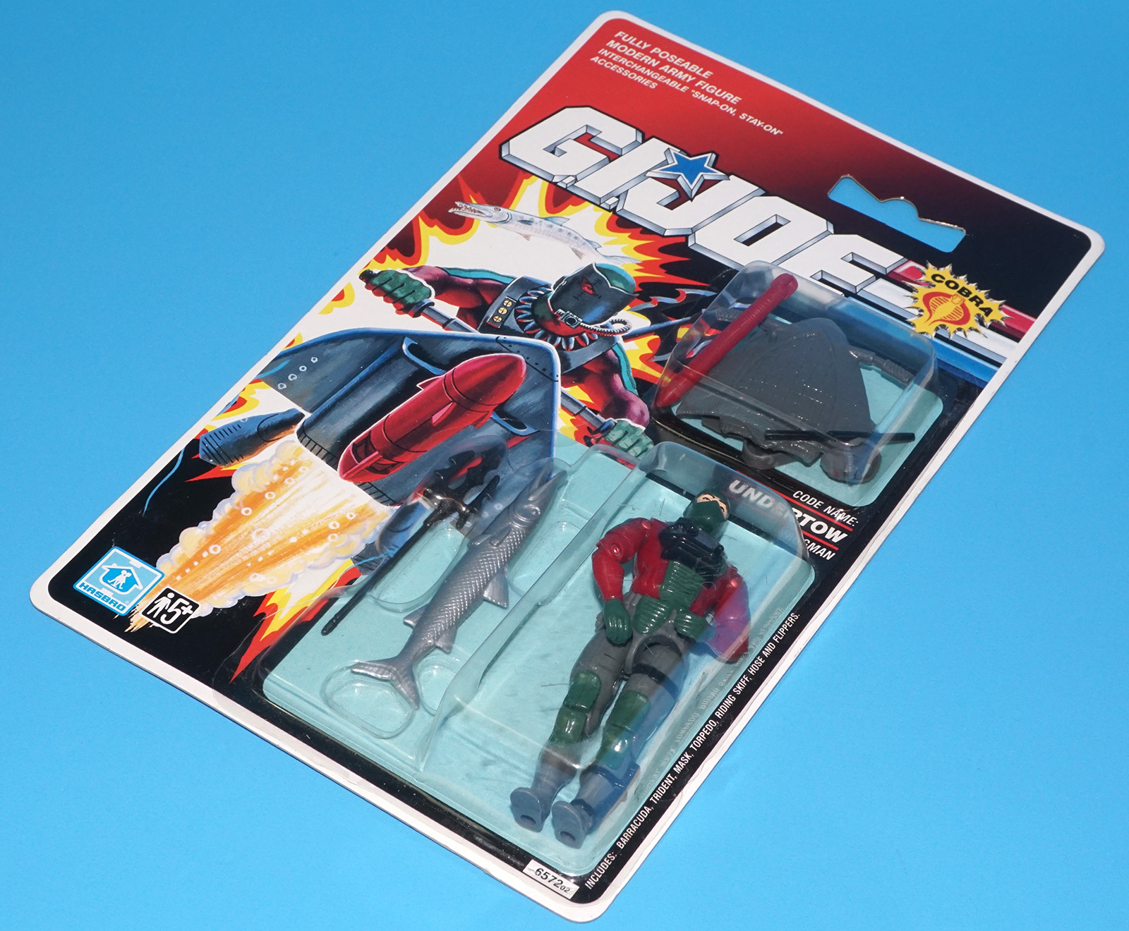 1990 GI JOE UNDERTOW v1 MOC MOSC EURO UK CARD 1991 HASBRO - Image 6