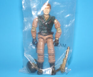1990 GI JOE MAJOR STORM v1 THE GENERAL DRIVER 100% COMPLETE C9+ MIB MISB SEALED BAG HASBRO