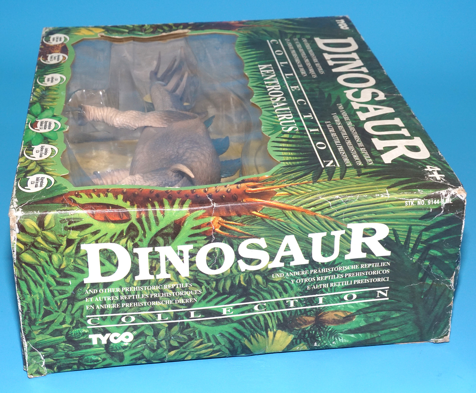 DINO RIDERS DINOSAUR COLLECTION KENTROSAURUS MIB MISB SEALED EURO BOX 1993 TYCO NATURAL HISTORY MUSEUM - Image 4