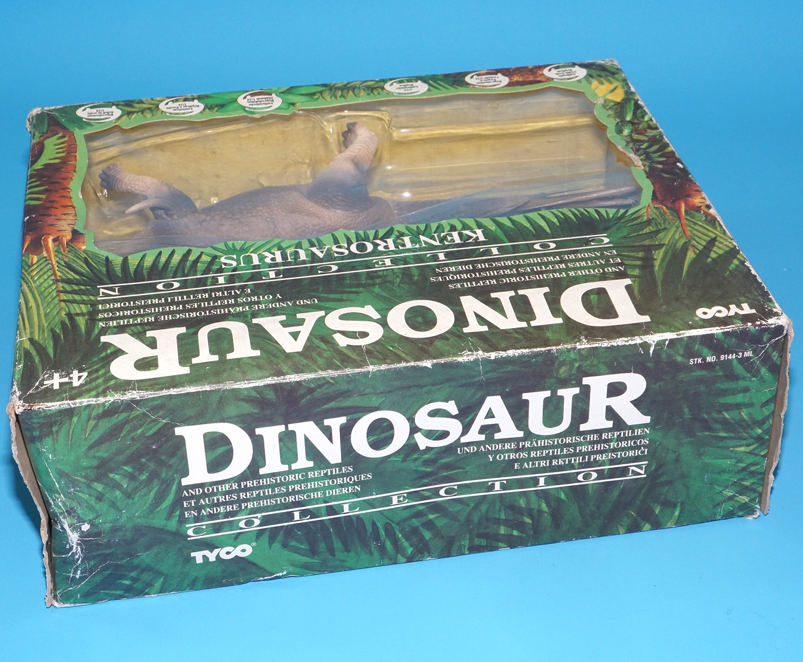 DINO RIDERS DINOSAUR COLLECTION KENTROSAURUS MIB MISB SEALED EURO BOX 1993 TYCO NATURAL HISTORY MUSEUM - Image 5