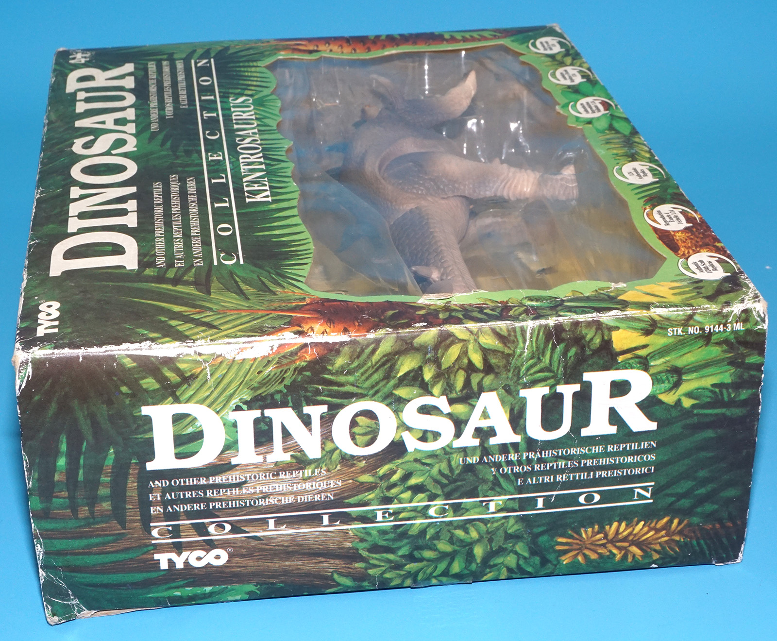 DINO RIDERS DINOSAUR COLLECTION KENTROSAURUS MIB MISB SEALED EURO BOX 1993 TYCO NATURAL HISTORY MUSEUM - Image 6