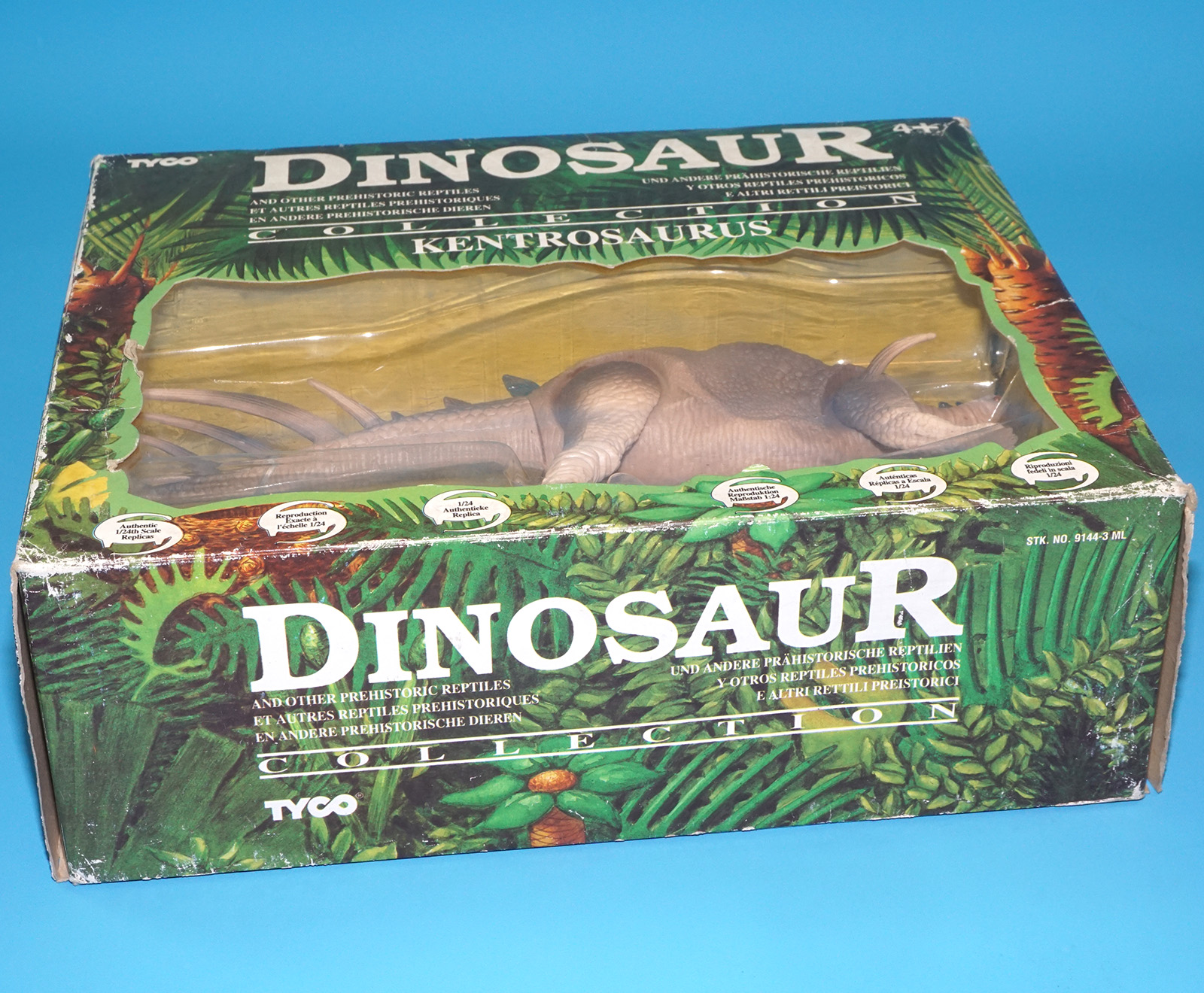 DINO RIDERS DINOSAUR COLLECTION KENTROSAURUS MIB MISB SEALED EURO BOX 1993 TYCO NATURAL HISTORY MUSEUM - Image 7