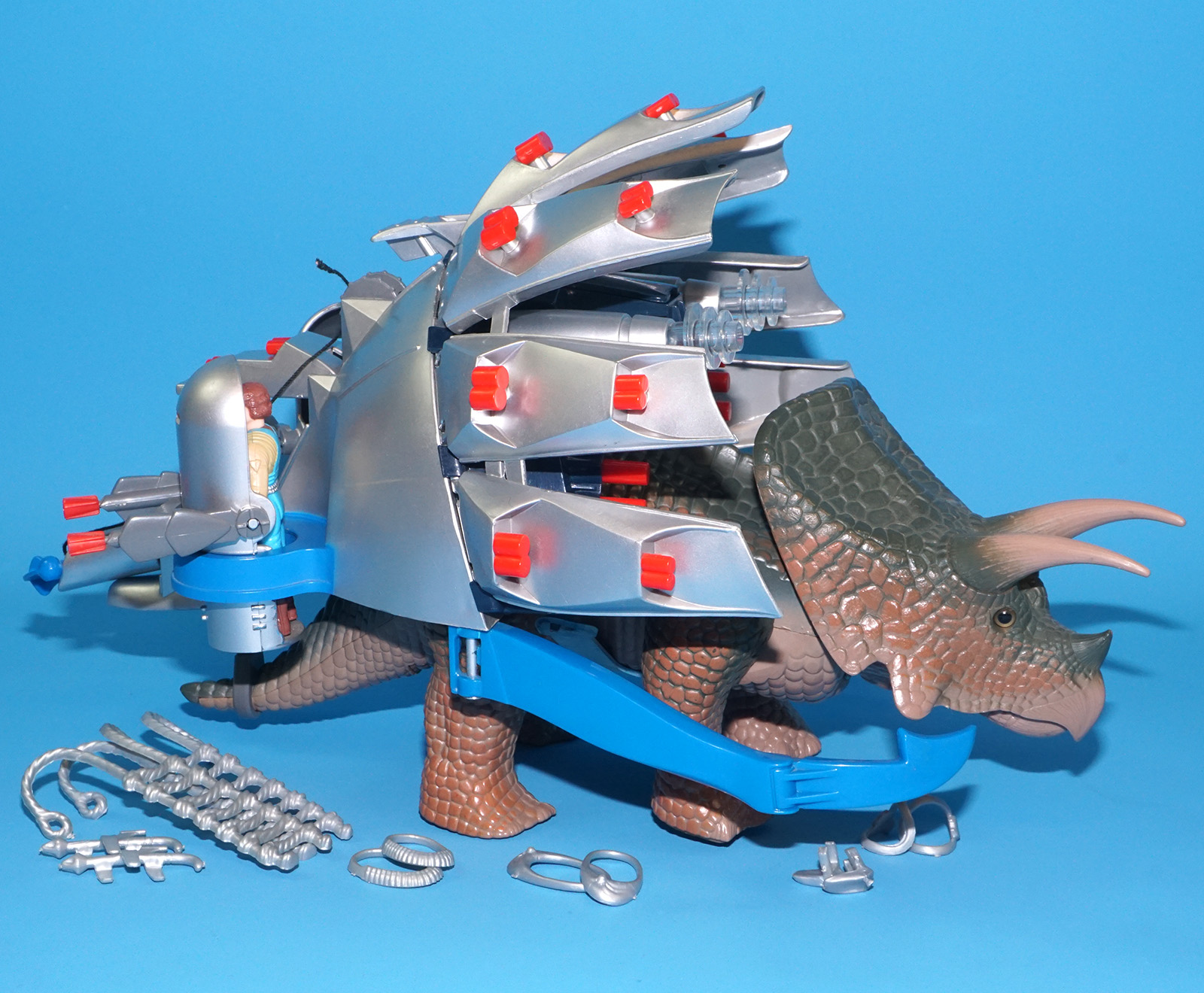 DINO RIDERS TOROSAURUS, GUNNUR & MAGNUS 100% COMPLETE 1988 TYCO WORKS! - Image 3