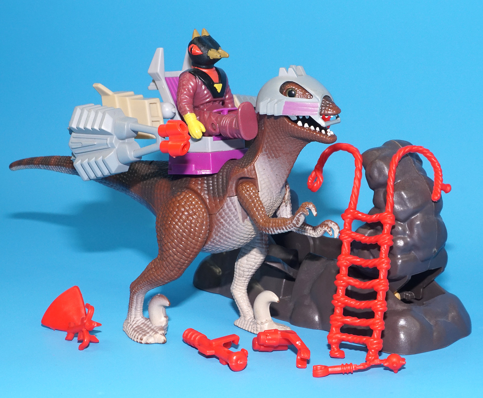 DINO RIDERS DEINONYCHUS & ANTOR 100% COMPLETE 1988 TYCO READ - Image 3