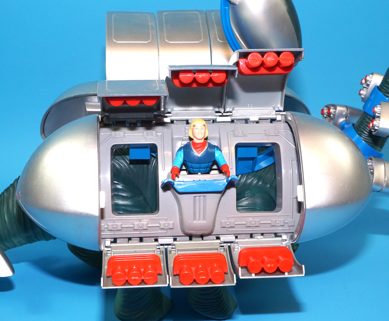 DINO RIDERS DIPLODOCUS QUESTAR MIND-ZEI & ARIES COMPLETE 1988 TYCO WORKS! - Image 9