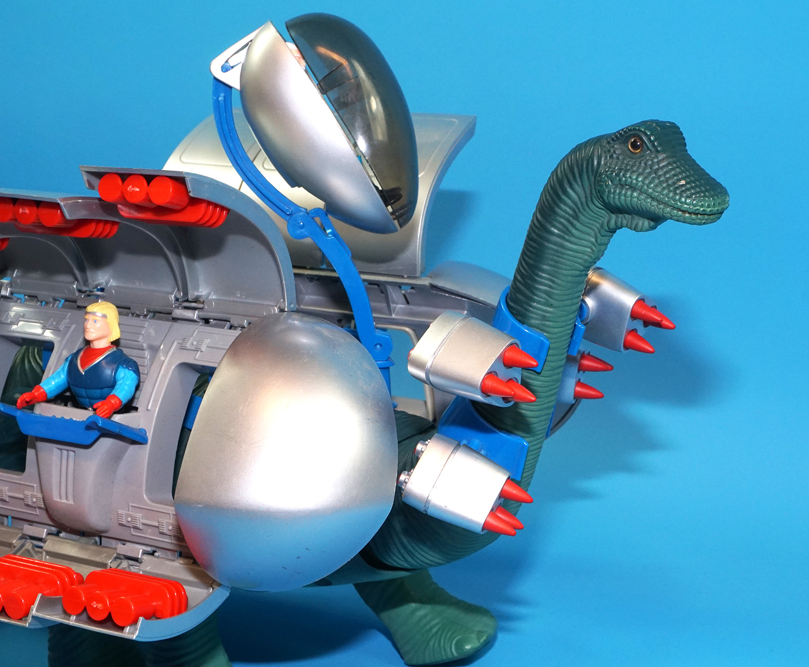DINO RIDERS DIPLODOCUS QUESTAR MIND-ZEI & ARIES COMPLETE 1988 TYCO WORKS! - Image 11
