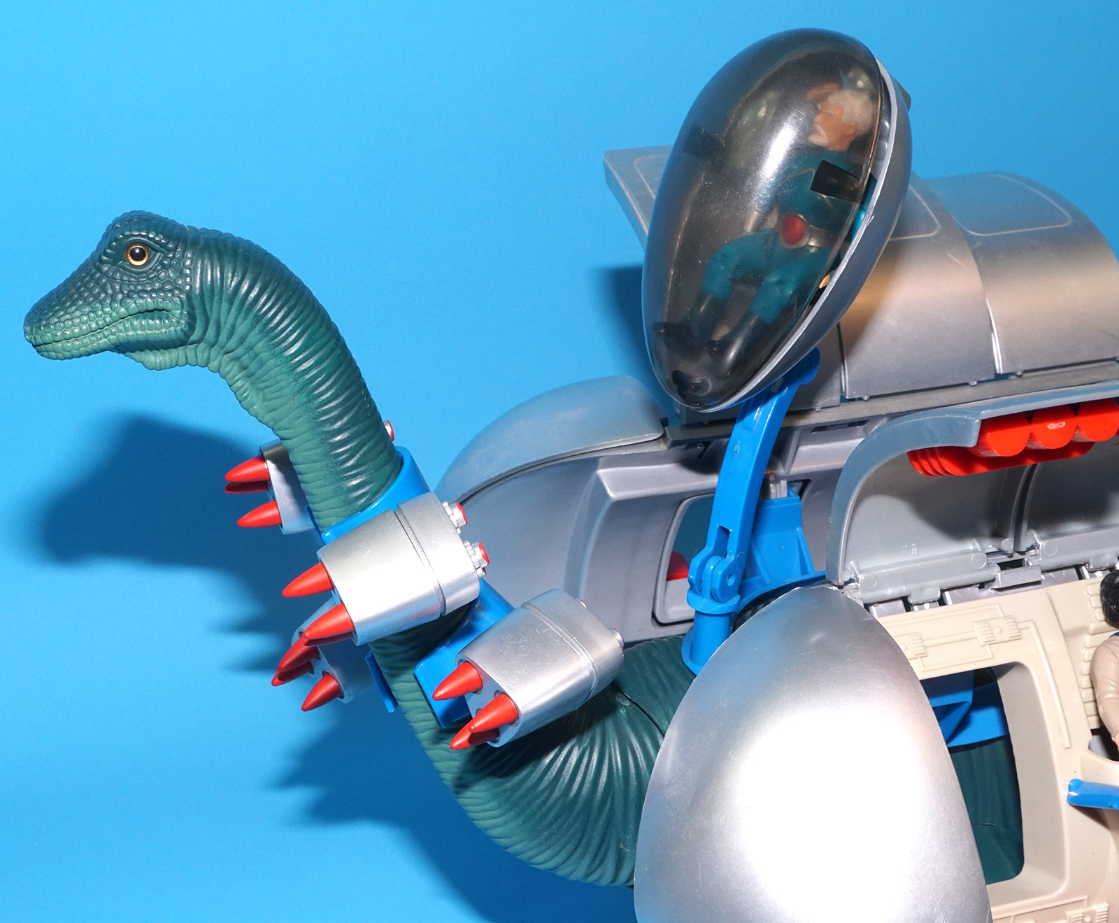 DINO RIDERS DIPLODOCUS QUESTAR MIND-ZEI & ARIES COMPLETE 1988 TYCO WORKS! - Image 13