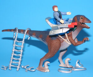 DINO RIDERS DEINONYCHUS & SKY 100% COMPLETE 1988 TYCO READ