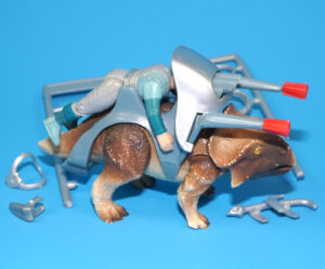 DINO RIDERS PROTOCERATOPS & KANON 100% COMPLETE 1989 TYCO