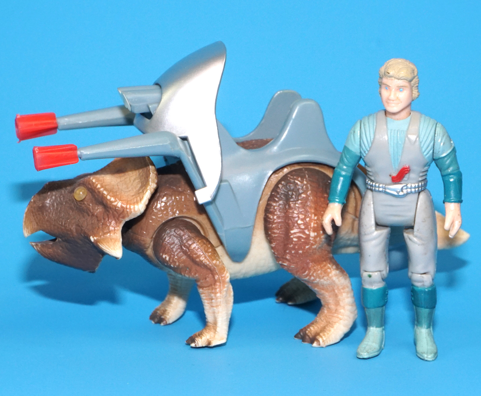 DINO RIDERS PROTOCERATOPS & KANON 100% COMPLETE 1989 TYCO - Image 4