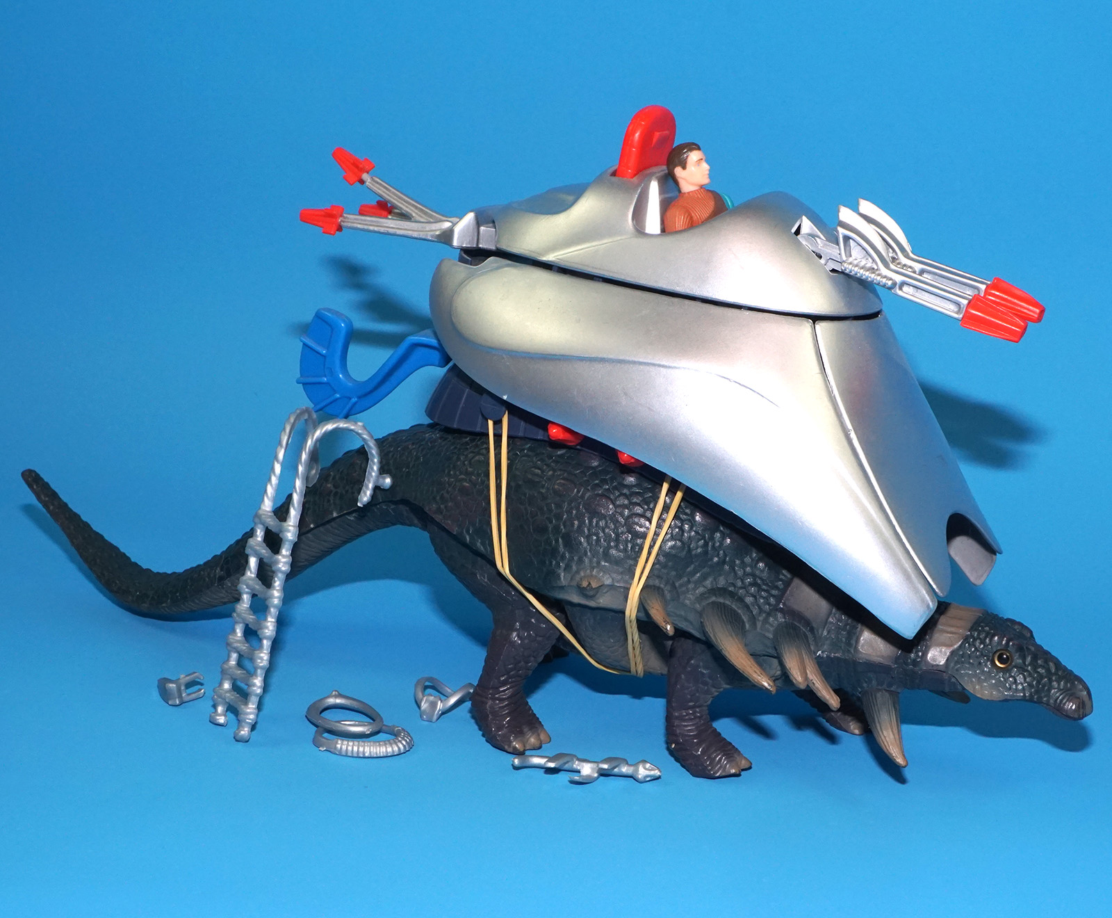 DINO RIDERS EDMONTONIA & AXIS 100% COMPLETE 1988 TYCO WORKS! - Image 2