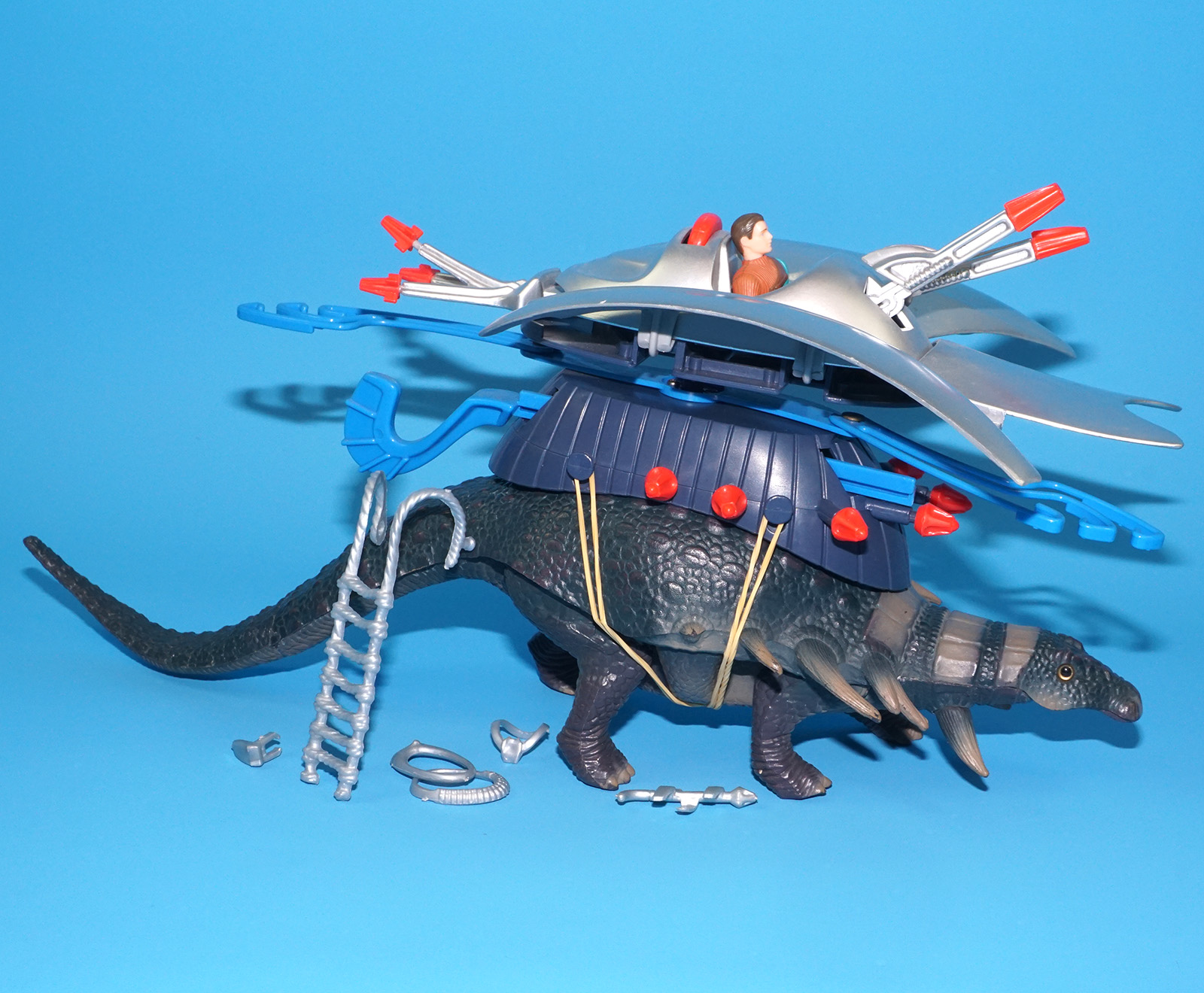 DINO RIDERS EDMONTONIA & AXIS 100% COMPLETE 1988 TYCO WORKS! - Image 5