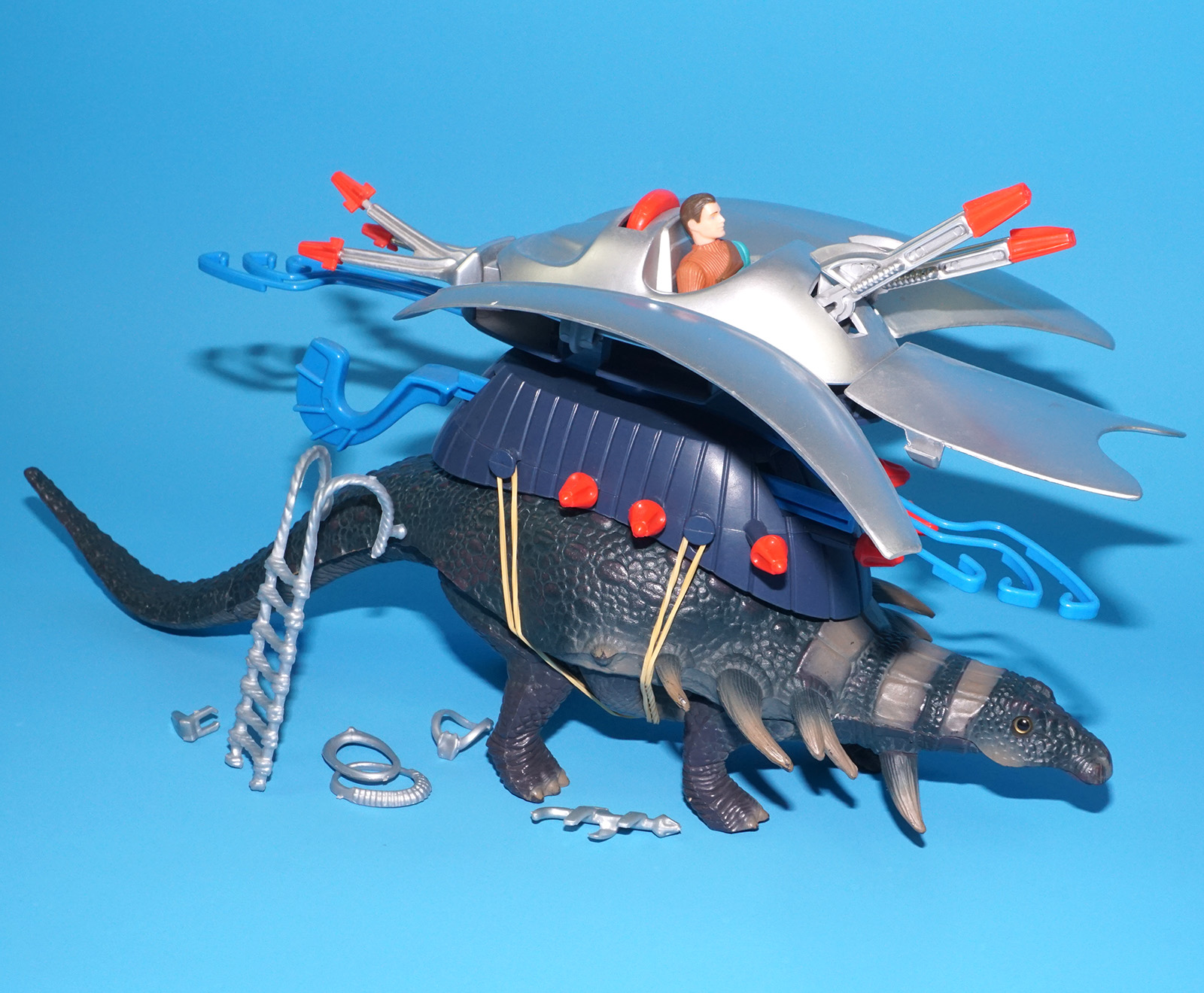 DINO RIDERS EDMONTONIA & AXIS 100% COMPLETE 1988 TYCO WORKS! - Image 6