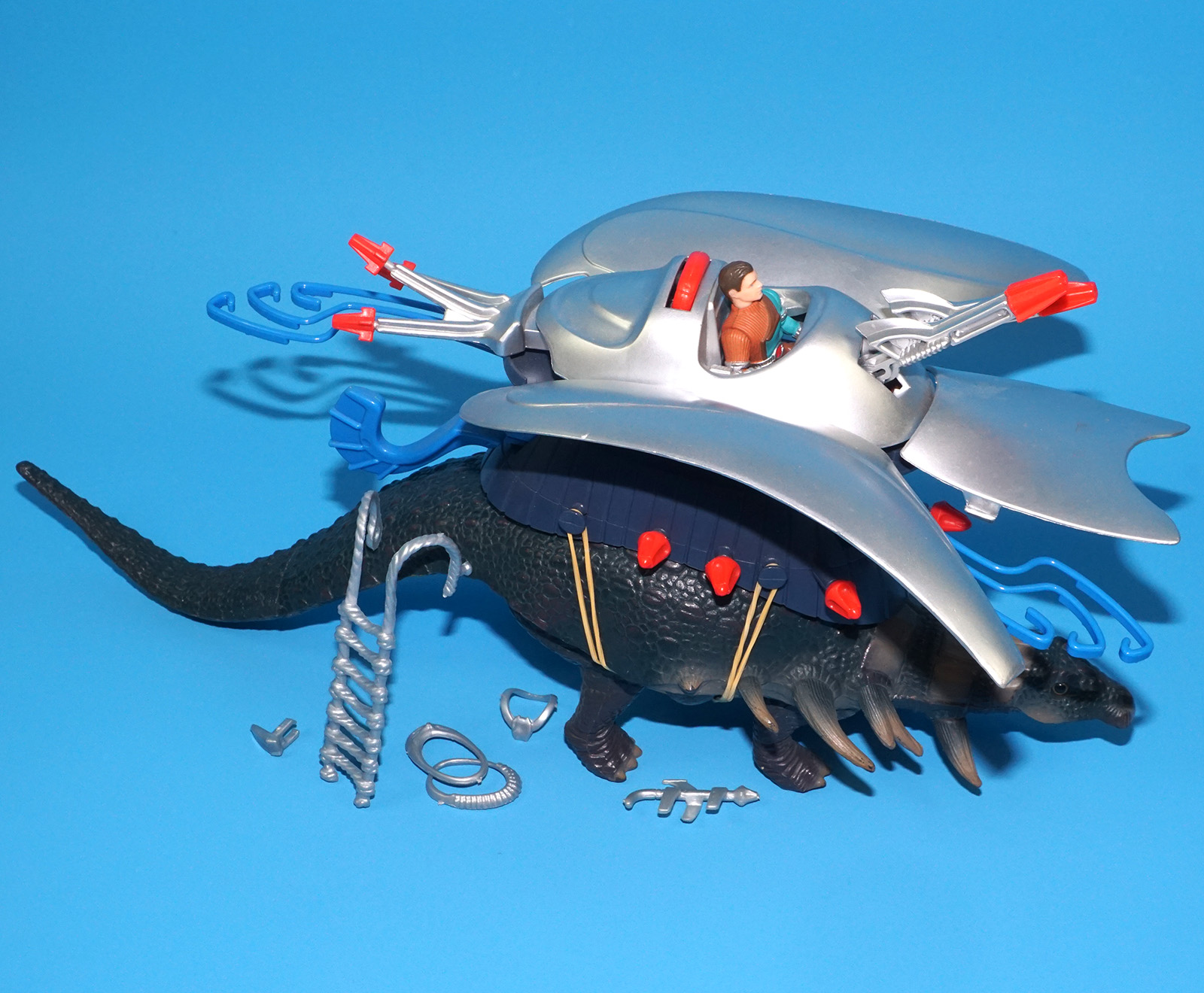DINO RIDERS EDMONTONIA & AXIS 100% COMPLETE 1988 TYCO WORKS! - Image 7