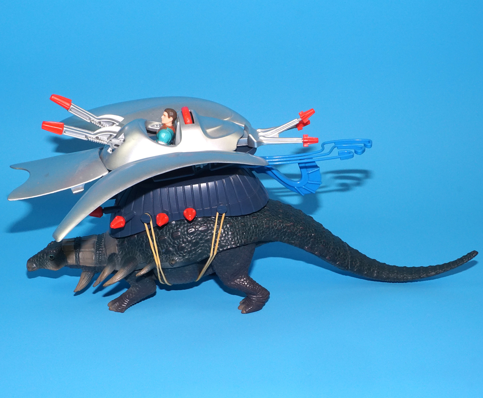 DINO RIDERS EDMONTONIA & AXIS 100% COMPLETE 1988 TYCO WORKS! - Image 8