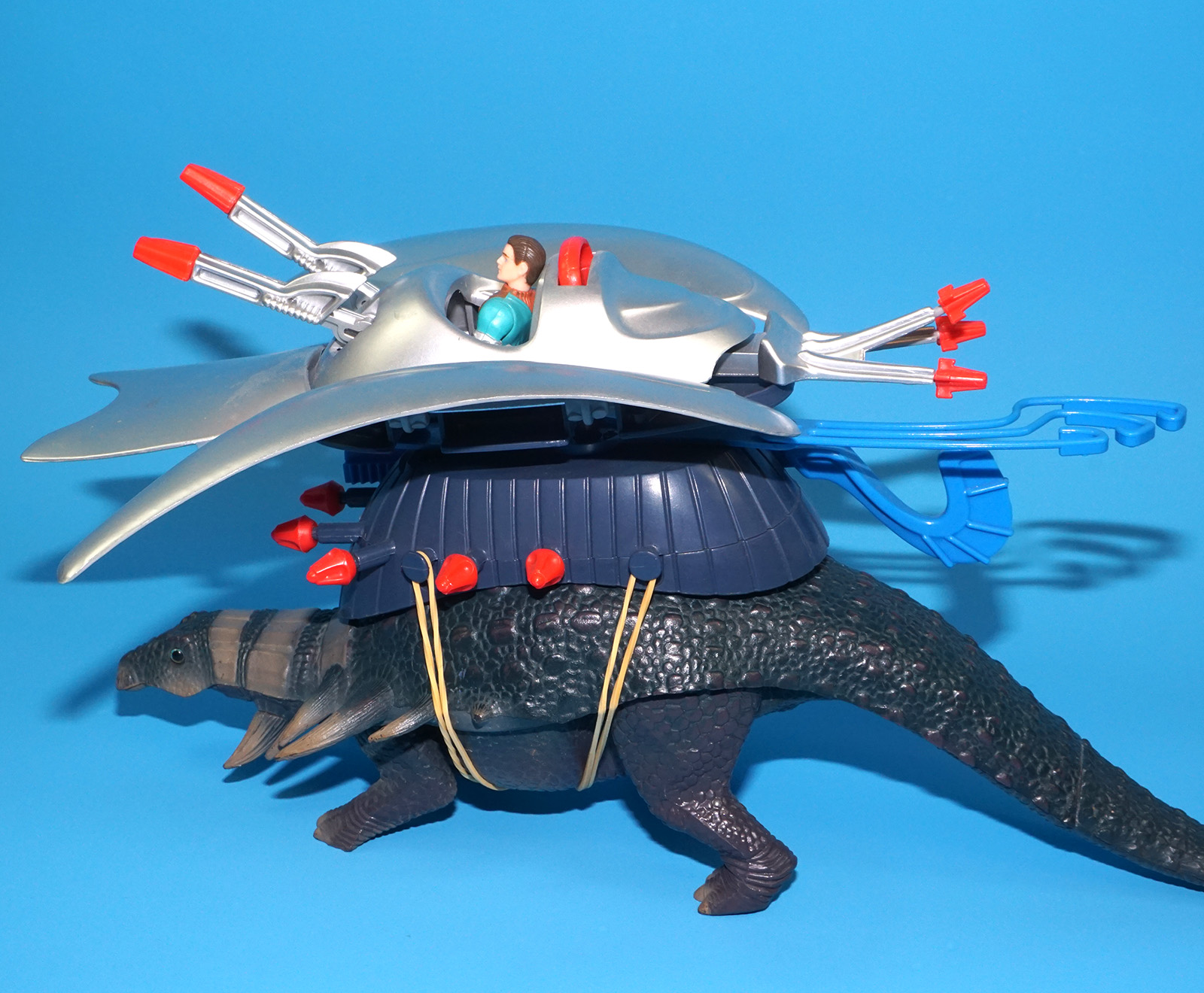 DINO RIDERS EDMONTONIA & AXIS 100% COMPLETE 1988 TYCO WORKS! - Image 9