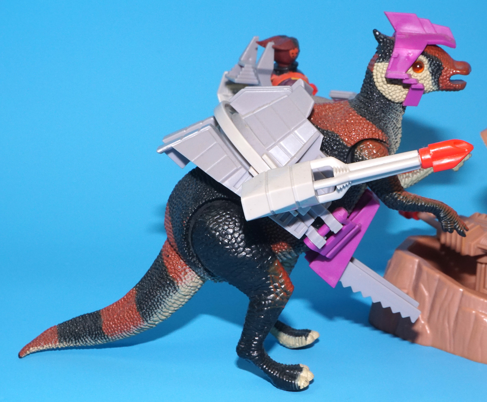 DINO RIDERS SAUROLOPHUS & LOKUS 100% COMPLETE 1989 TYCO - Image 8