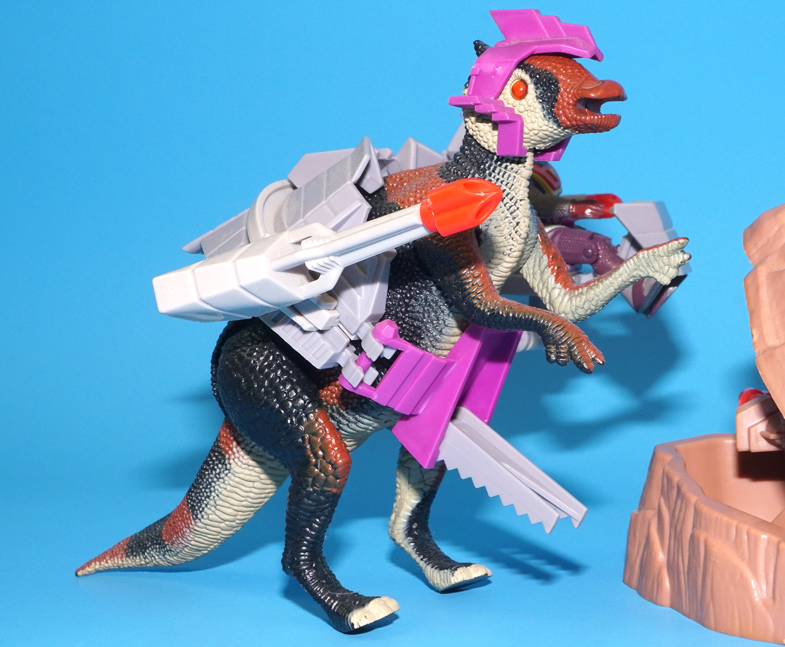 DINO RIDERS SAUROLOPHUS & LOKUS 100% COMPLETE 1989 TYCO - Image 9