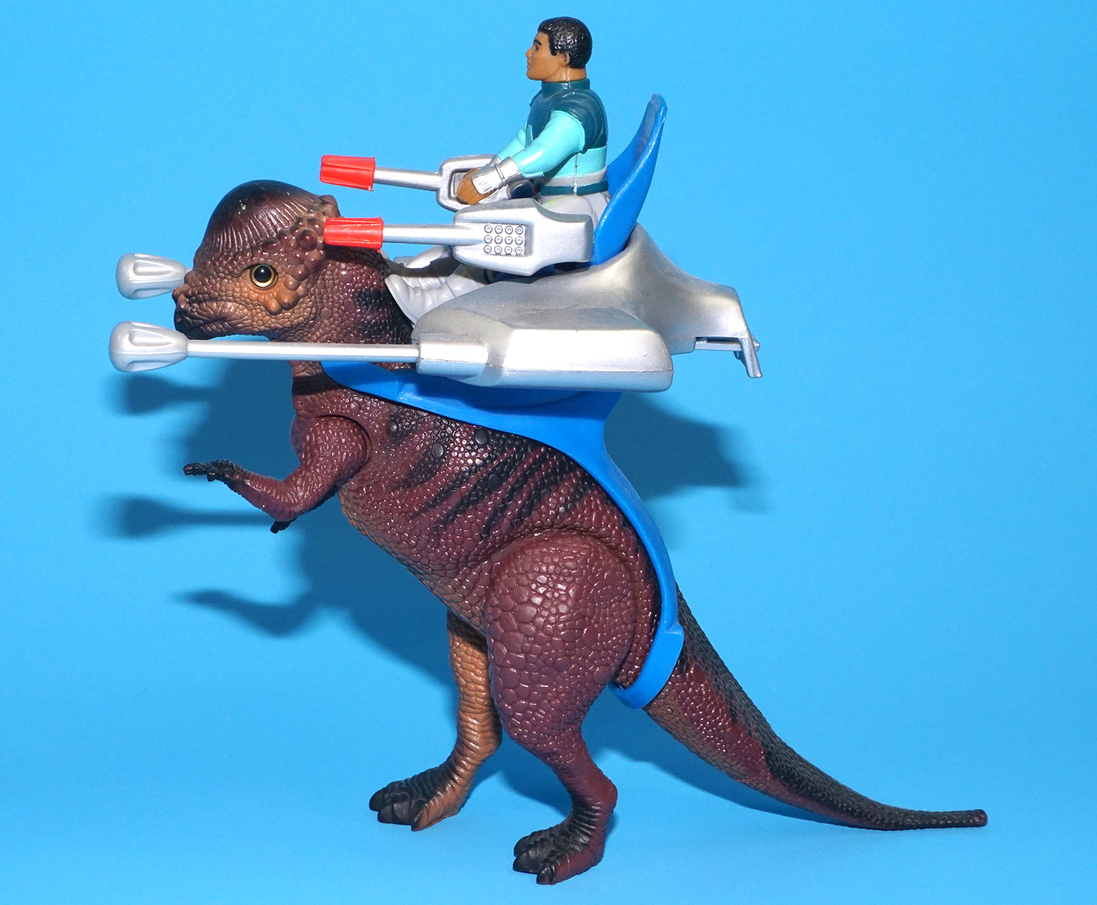 DINO RIDERS PACHYCEPHALOSAURUS & TAGG 100% COMPLETE 1989 TYCO - Image 4