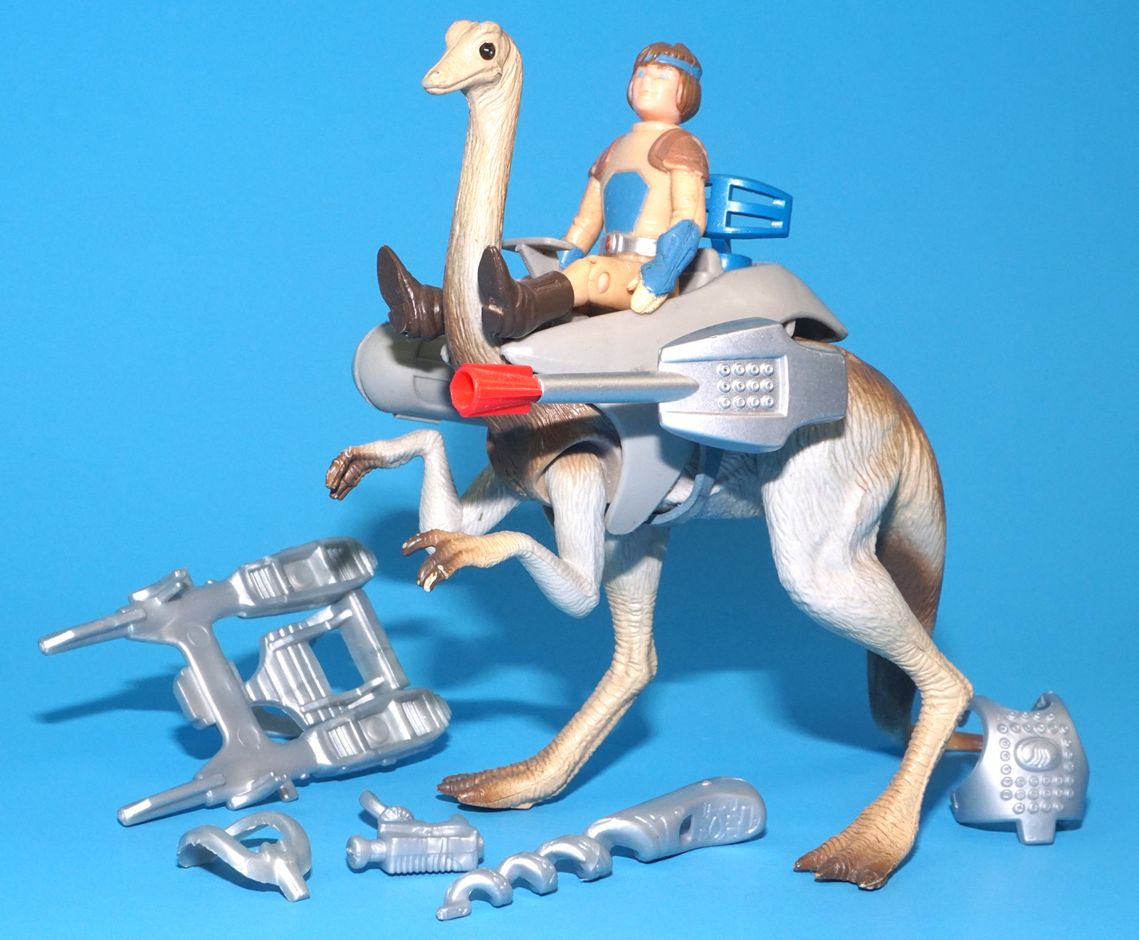 DINO RIDERS STRUTHIOMIMUS & NIMBUS 100% COMPLETE 1989 TYCO - Image 3