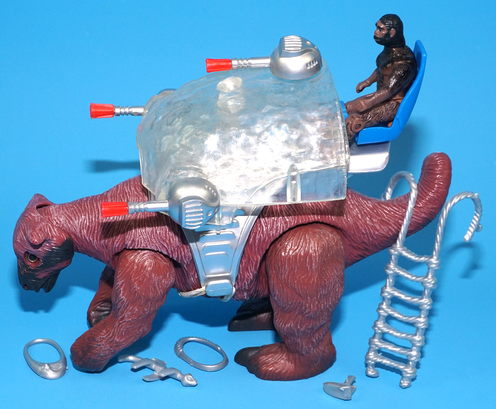 DINO RIDERS ICE AGE GIANT GROUND SLOTH & ULK 100% COMPLETE 1990 TYCO READ - Image 2
