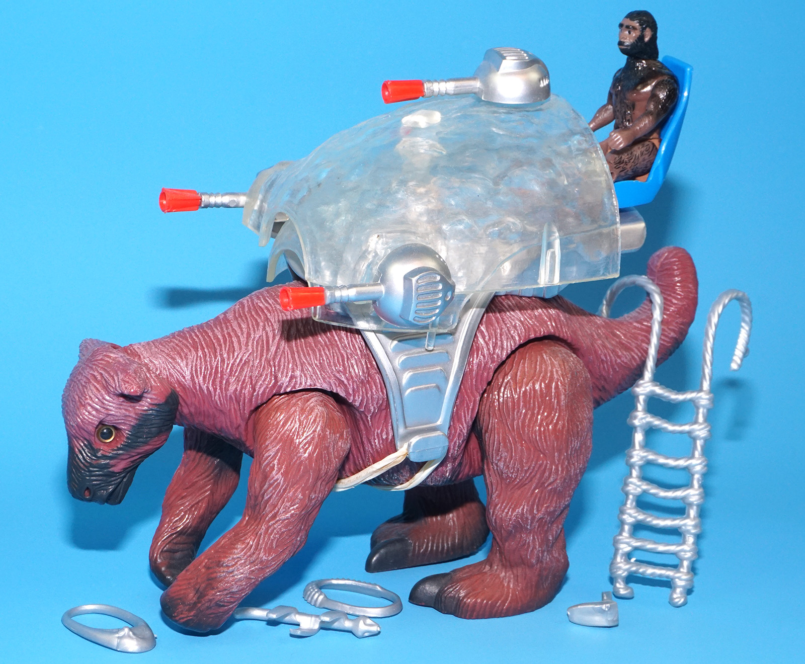 DINO RIDERS ICE AGE GIANT GROUND SLOTH & ULK 100% COMPLETE 1990 TYCO READ - Image 3