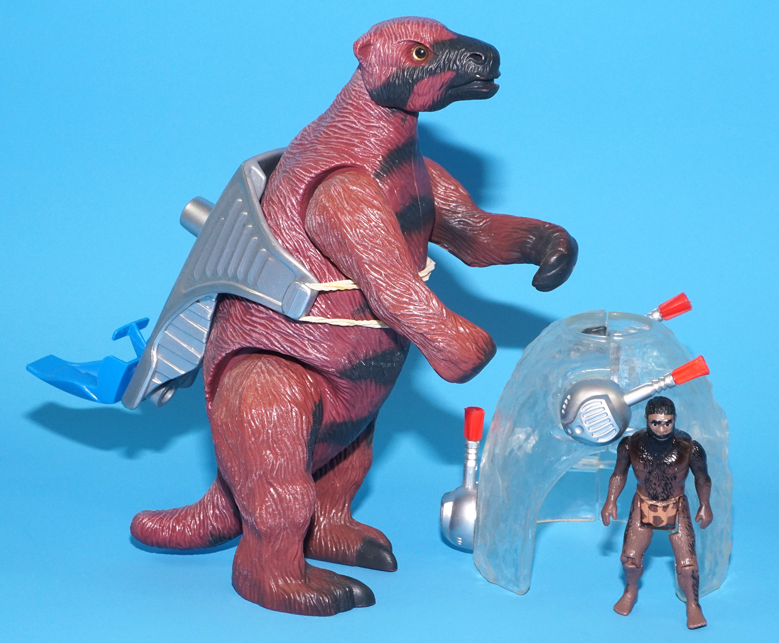 DINO RIDERS ICE AGE GIANT GROUND SLOTH & ULK 100% COMPLETE 1990 TYCO READ - Image 4