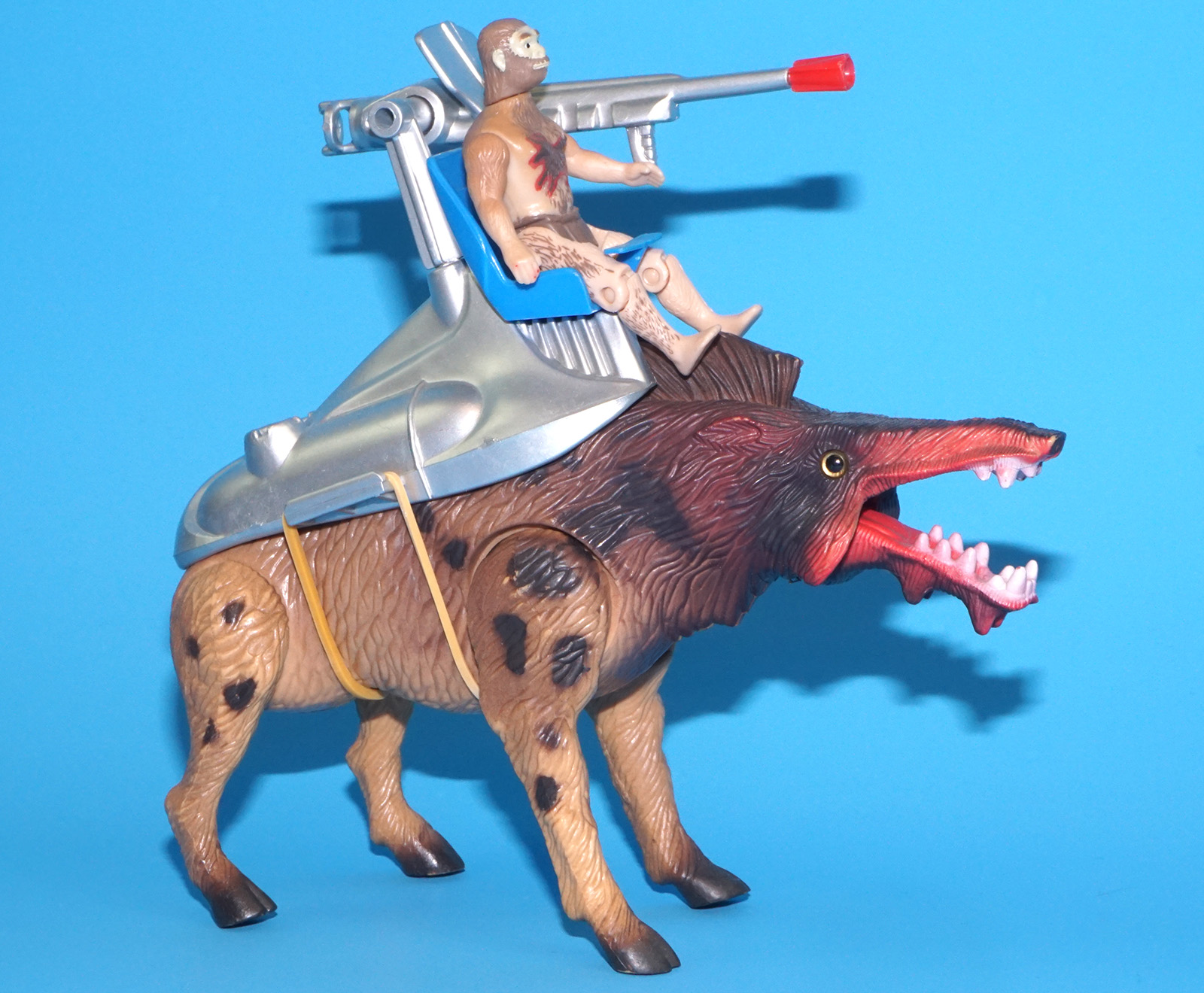 DINO RIDERS ICE AGE KILLER WART HOG & ZAR NEAR COMPLETE 1990 TYCO - Image 2