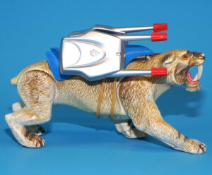 DINO RIDERS ICE AGE SABRE TOOTH TIGER NEAR COMPLETE 1990 TYCO