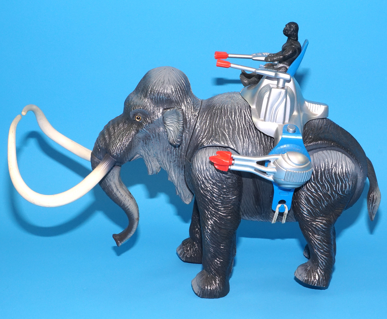 DINO RIDERS ICE AGE WOOLY MAMMOTH & GROM 100% COMPLETE 1990 TYCO WORKS! - Image 8