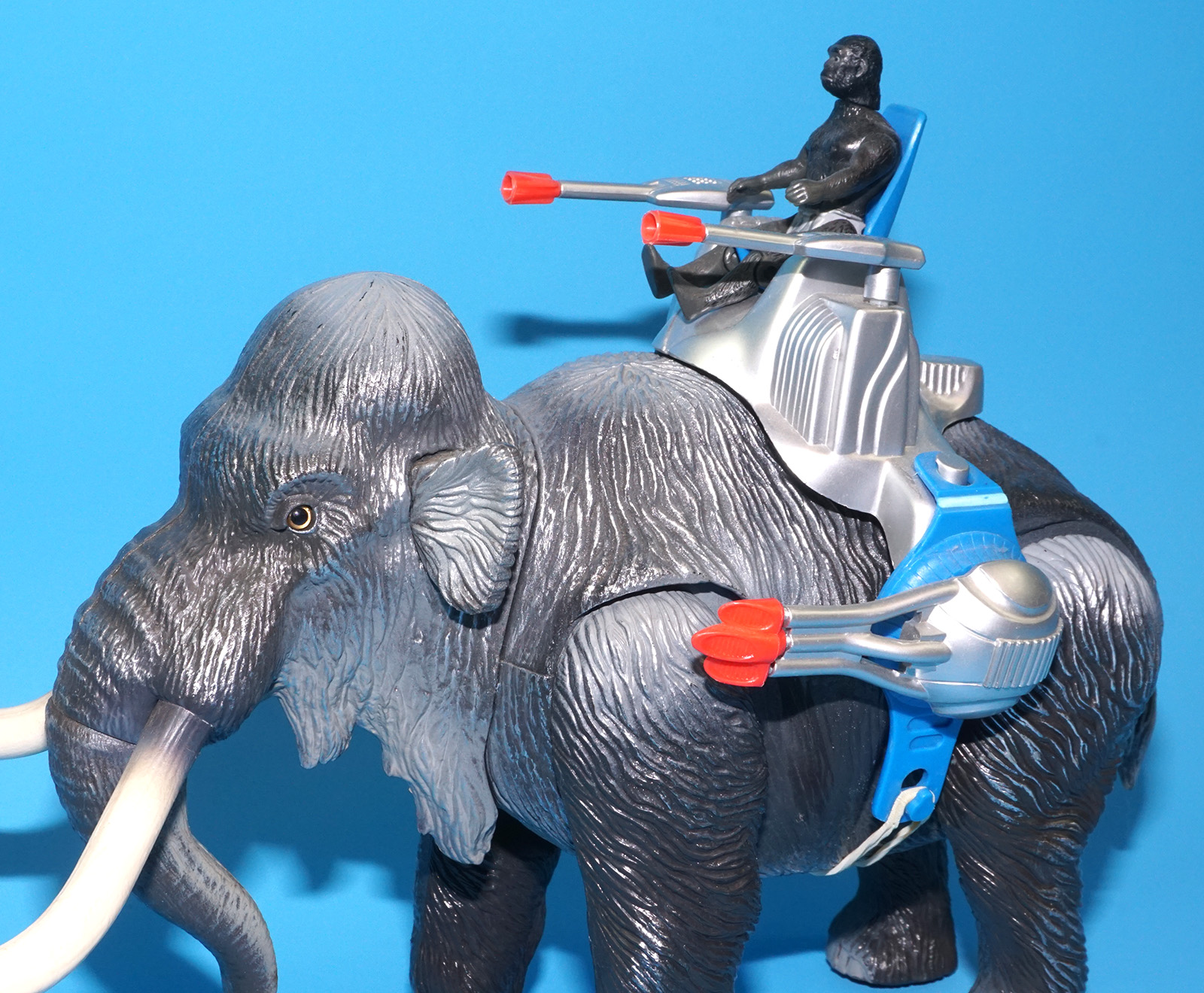 DINO RIDERS ICE AGE WOOLY MAMMOTH & GROM 100% COMPLETE 1990 TYCO WORKS! - Image 9