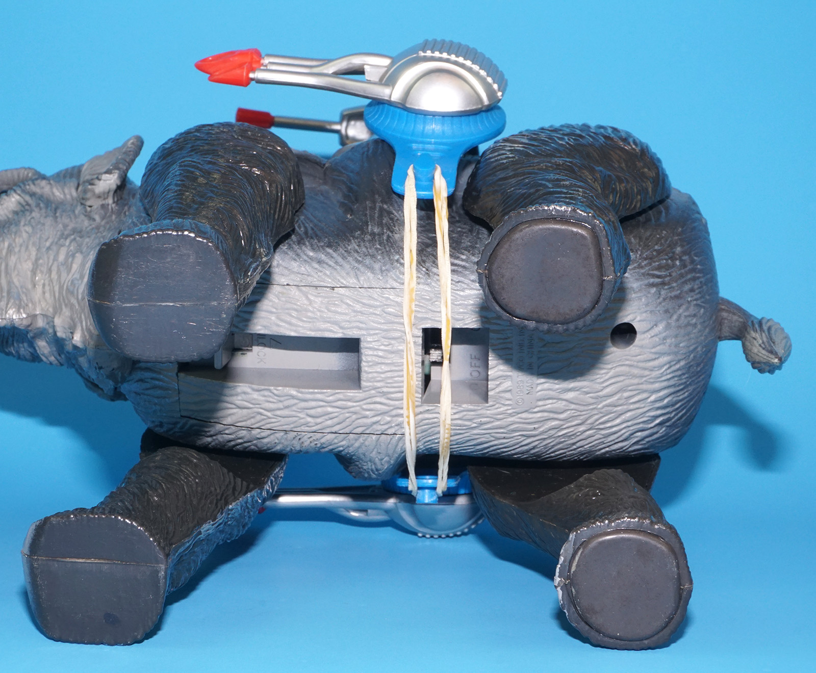 DINO RIDERS ICE AGE WOOLY MAMMOTH & GROM 100% COMPLETE 1990 TYCO WORKS! - Image 11