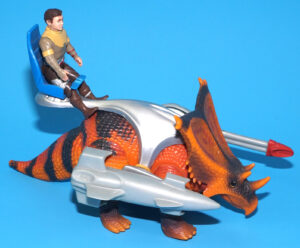 DINO RIDERS SERIES 3 CHASMOSAURUS & LLAVA NEAR COMPLETE 1990 TYCO