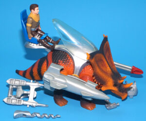 DINO RIDERS SERIES 3 CHASMOSAURUS & LLAVA 100% COMPLETE 1990 TYCO