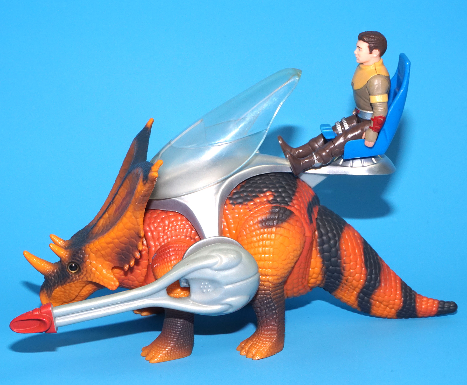 DINO RIDERS SERIES 3 CHASMOSAURUS & LLAVA 100% COMPLETE 1990 TYCO - Image 4