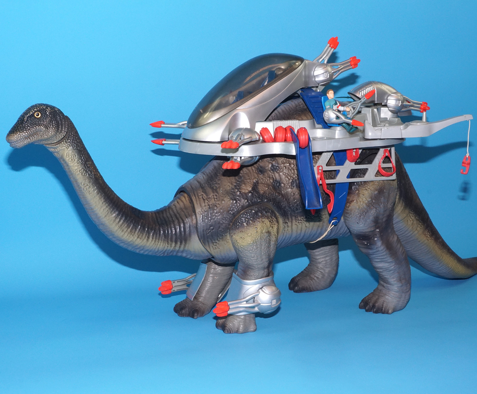 DINO RIDERS BRONTOSAURUS & ION NEAR COMPLETE 1989 TYCO READ - Image 4
